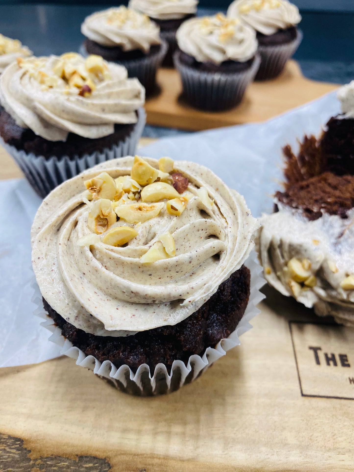 Hazelnut Haven Cupcakes - Case of 6 cupcakes (Bulk / Foodservice)