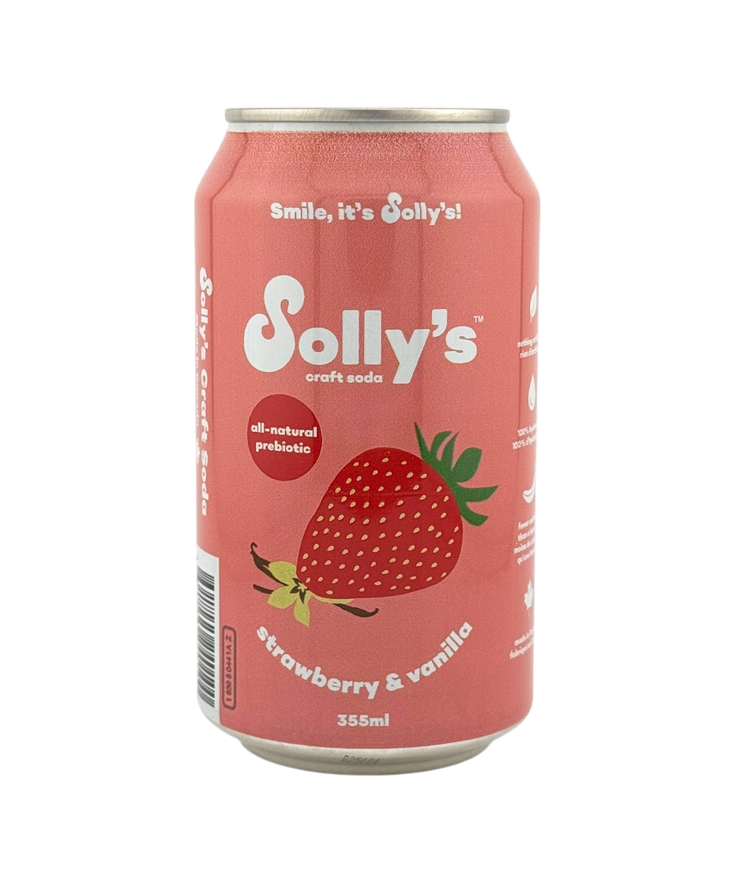 Solly's Craft Soda - Strawberry & Vanilla - Case of 24
