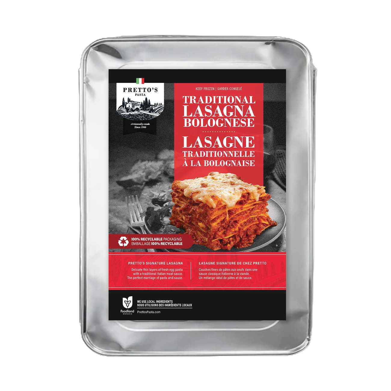 Traditional Bolognese Lasagna