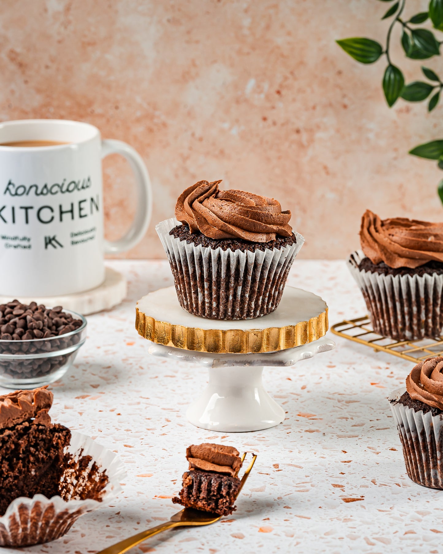 Keto Chocolate Cupcake - Case of 6 cupcakes (Bulk / Foodservice)