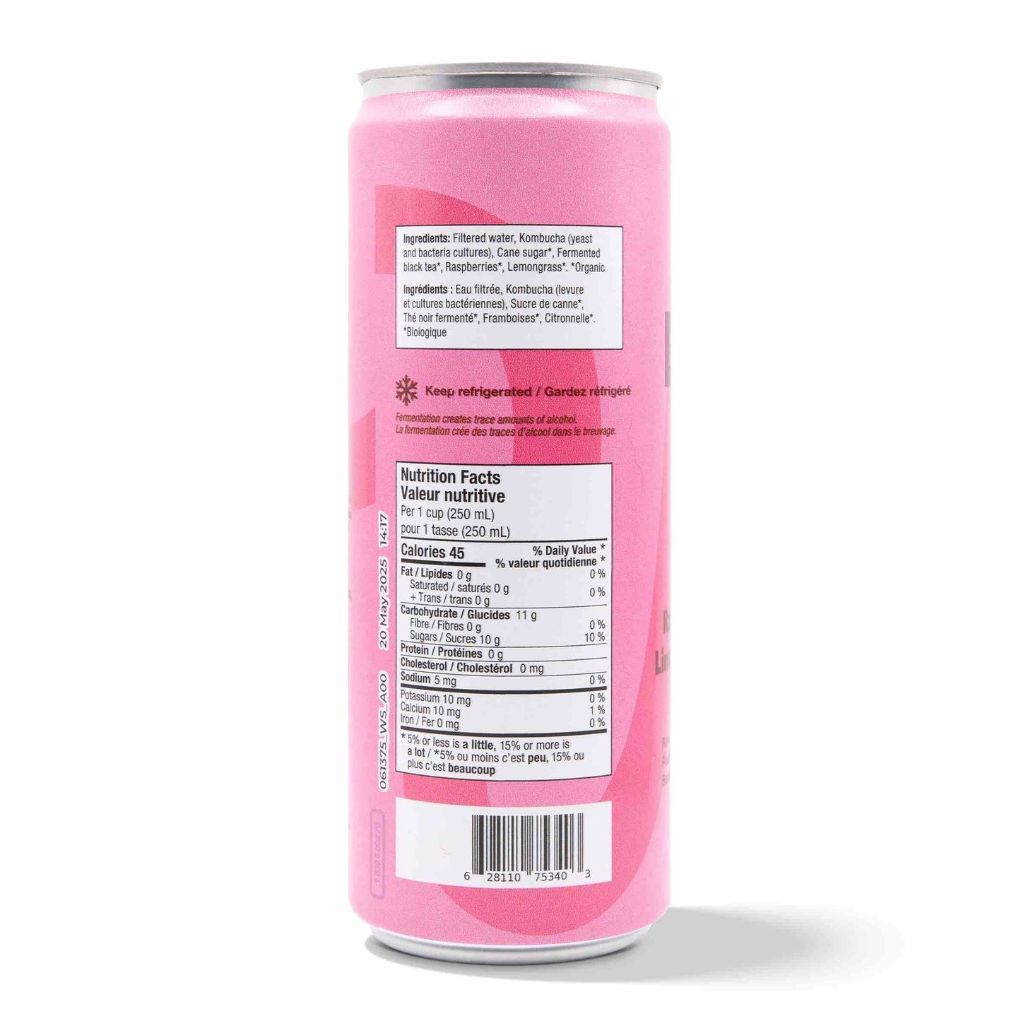 Kombucha - Raspberry Lemonade (12 Cans)