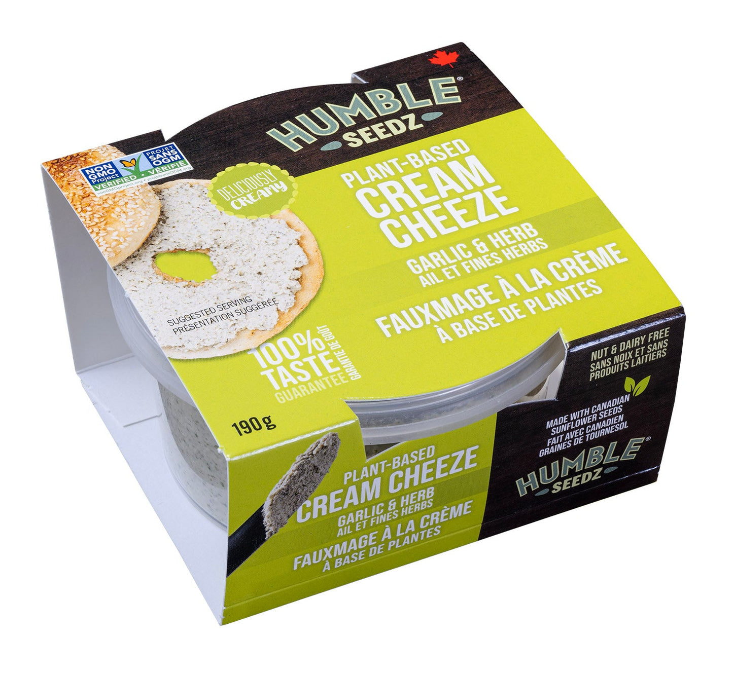 Dairy and Nut Free Cream Cheeze Garlic and Herb
