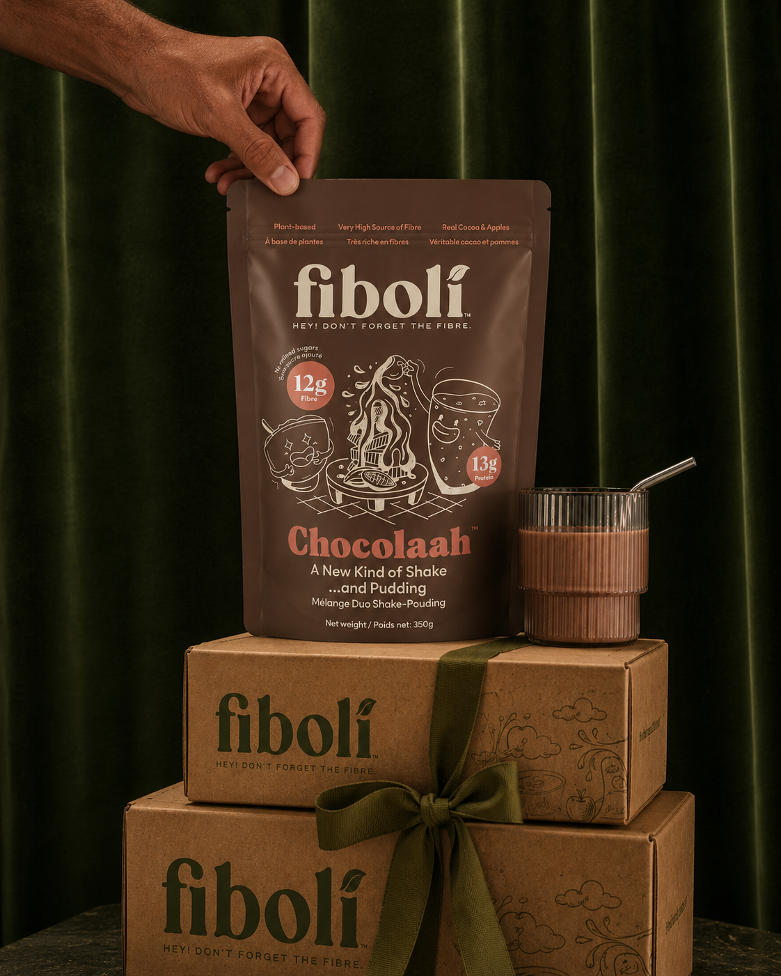 A case of High-Fibre Chocolate Apple Breakfast Mix
