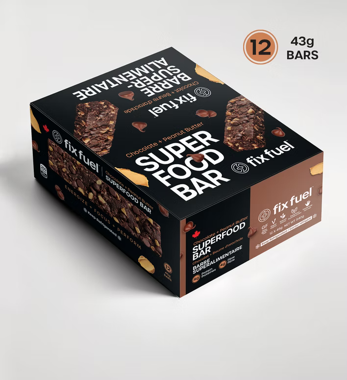 Fix Fuel Superfood Bar - Chocolate + Peanut Butter