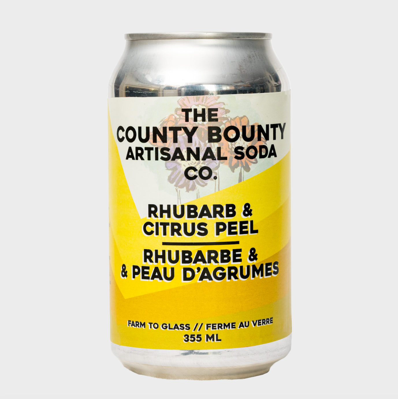 Rhubarb Citrus Peel Soda