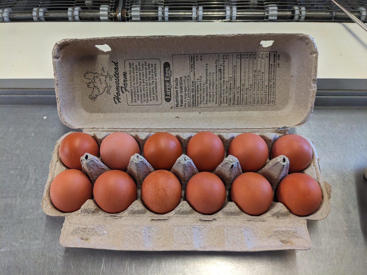 Large Brown Free Run Carton