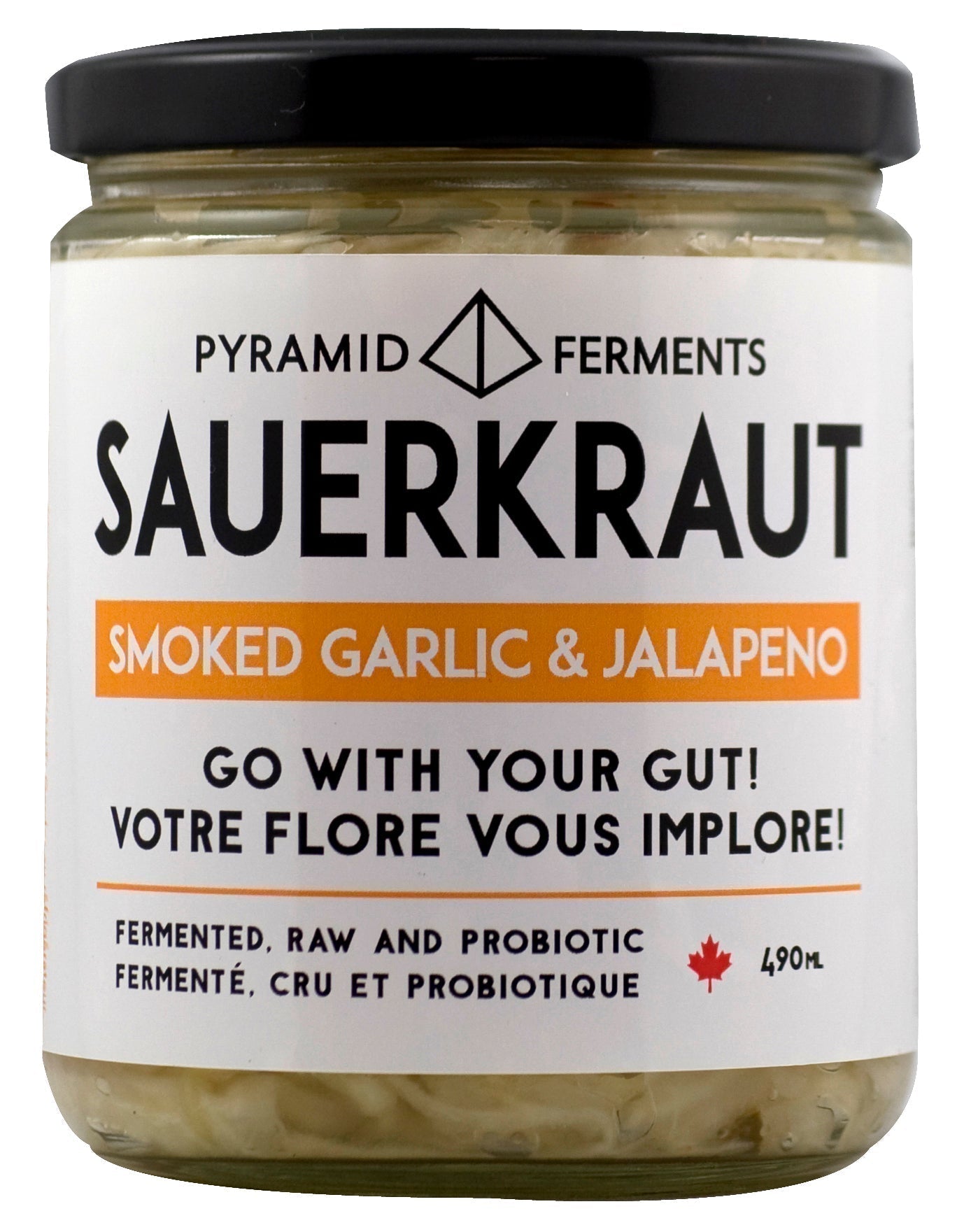 Sauerkraut - Smoked Jalapeno & Garlic - Case of 12 x 500ml