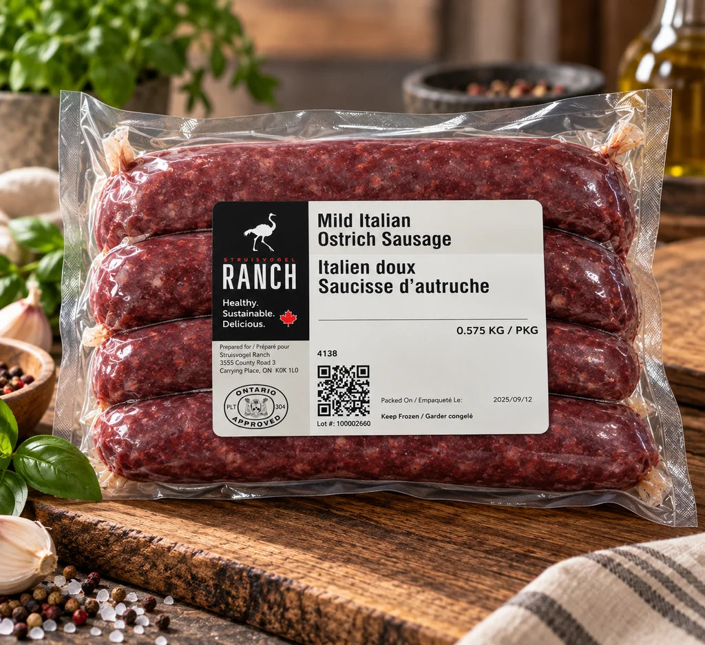 Ostrich Mild Italian Sausage