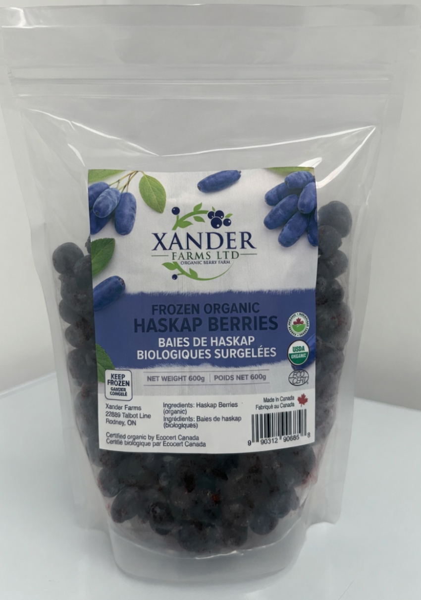 Organic Haskap Berries — Frozen
