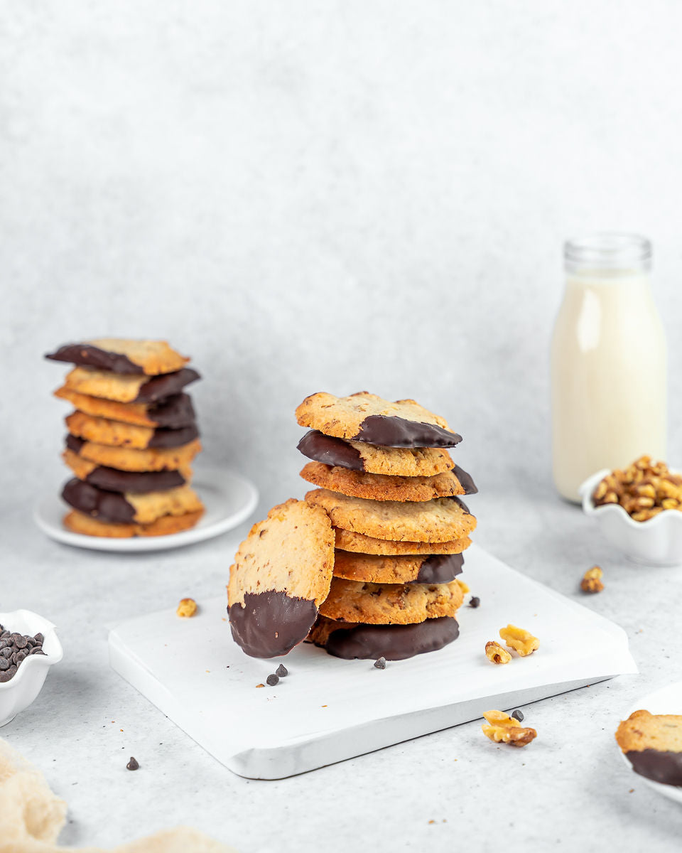 Keto Vegan Walnut Chocolate Cookies - Case of 12 cookies (Bulk / Foodservice)