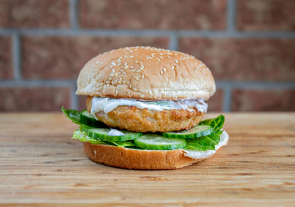 Pickerel Burgers (Battered) - 10 x 4-Patty Shelf-Ready Packs