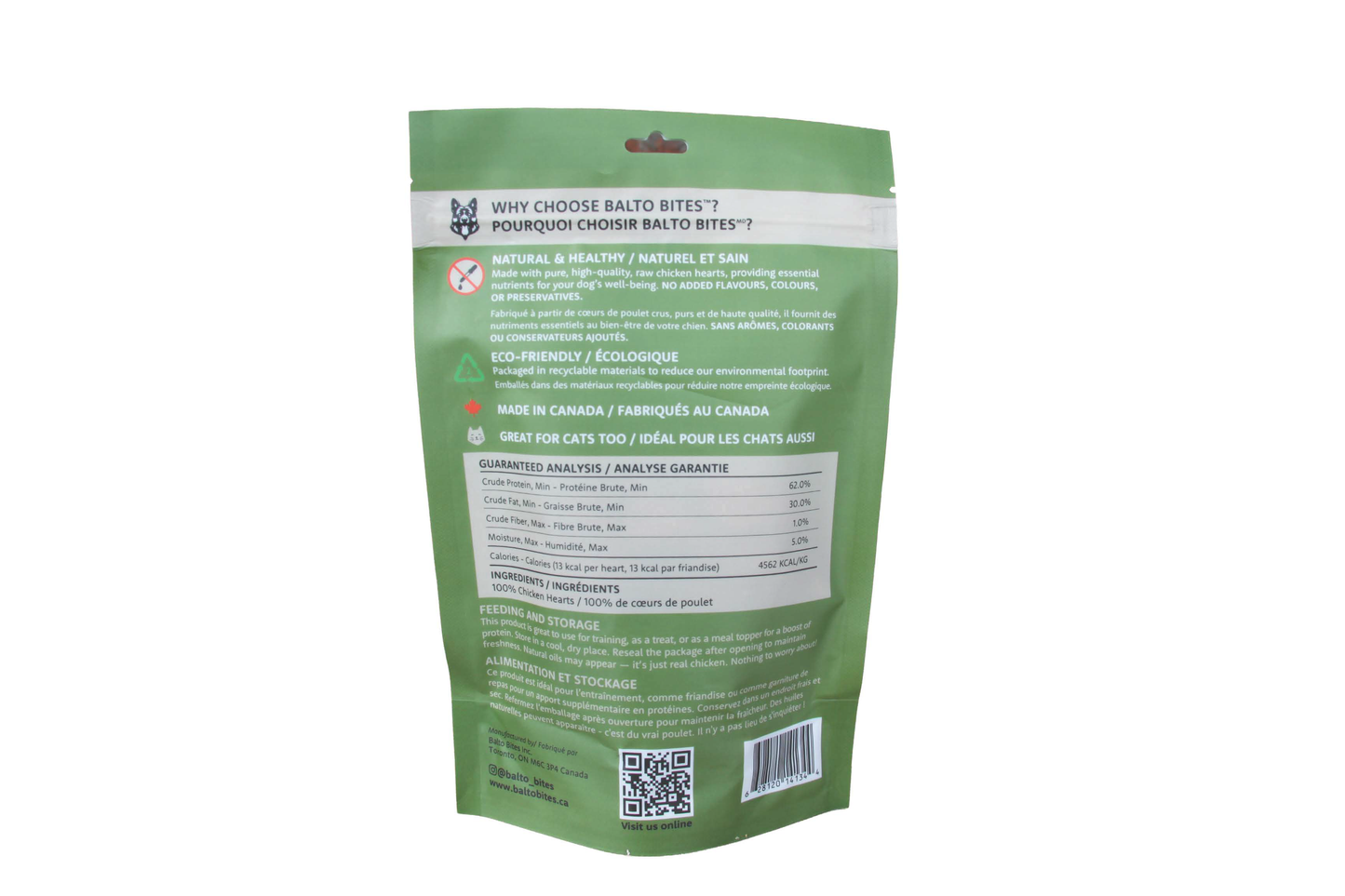 Freeze-Dried Chicken Hearts