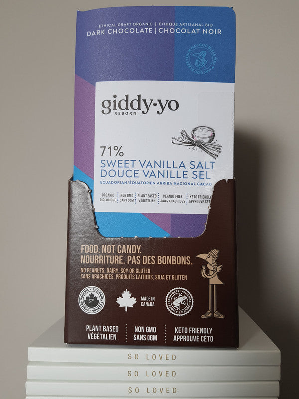 Sweet Vanilla Salt Dark Chocolate