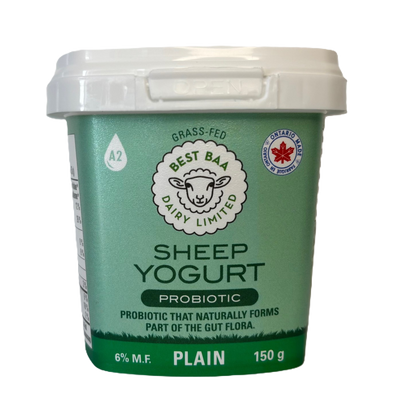 150g Plain Sheep Yogurt - RETAIL PACKAGING - SALE 25% OFF reg. $2.15