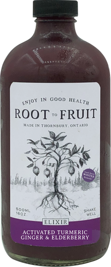 Root to Fruit Activated Turmeric Ginger Elderberry - Case of 6