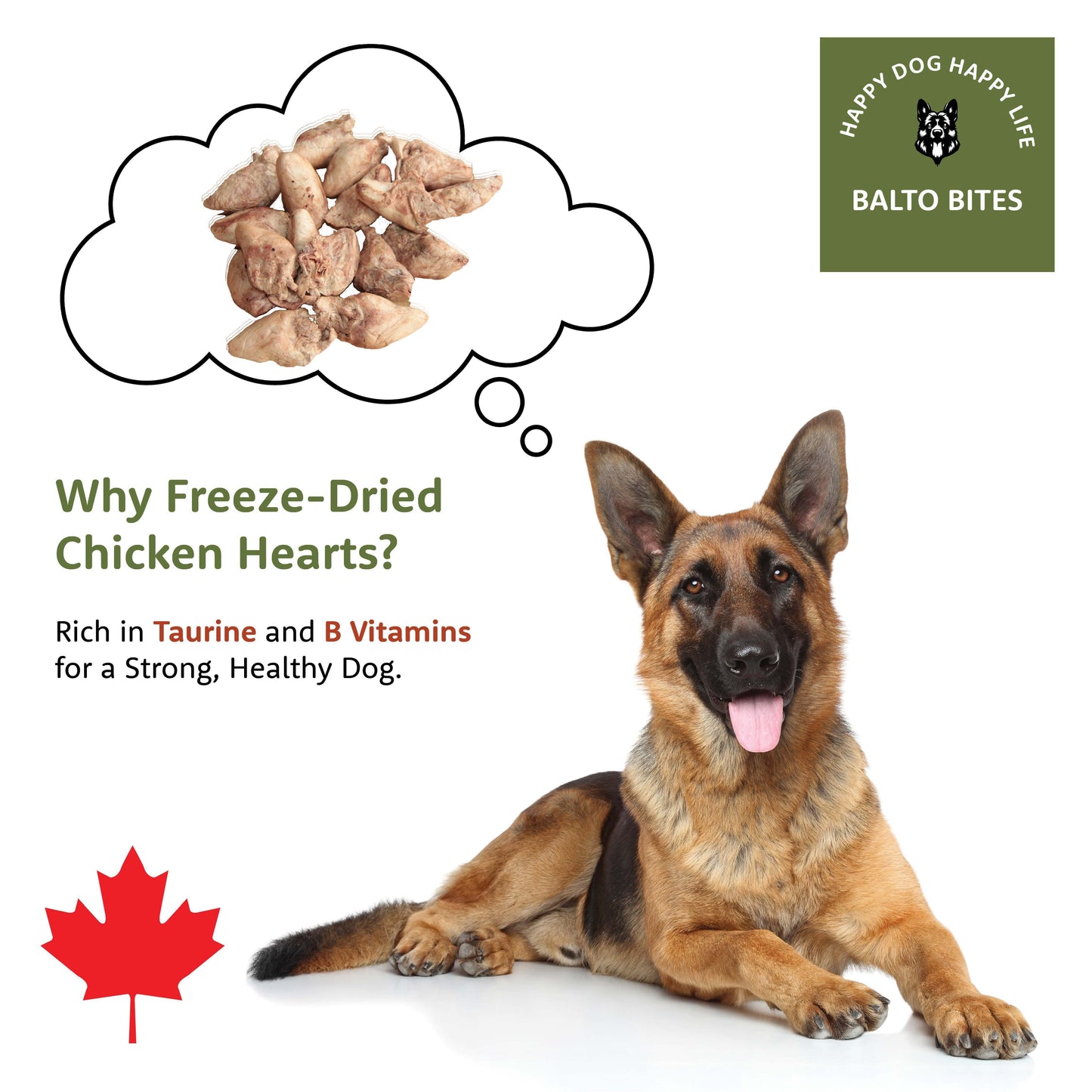 Freeze-Dried Chicken Hearts