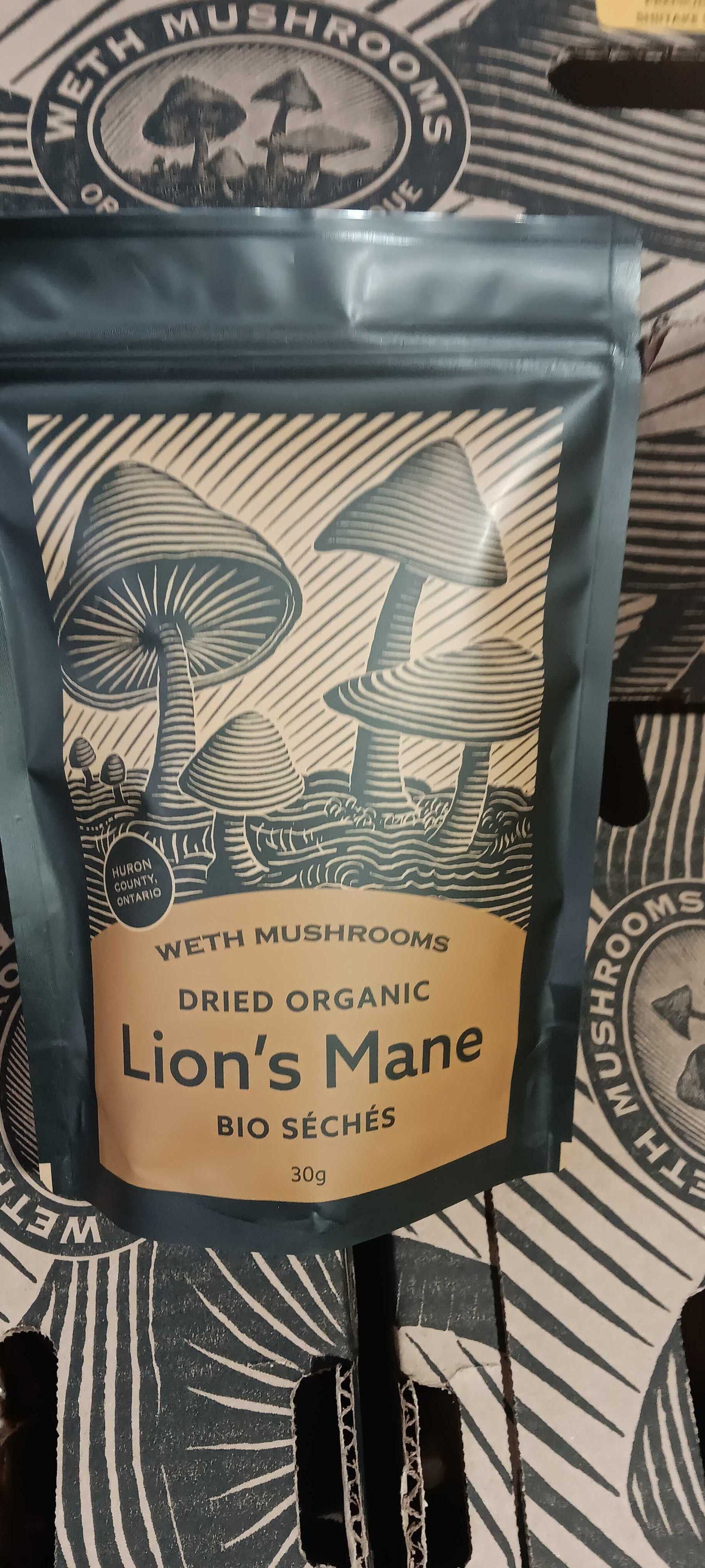 Dried Lion's Mane Mushrooms