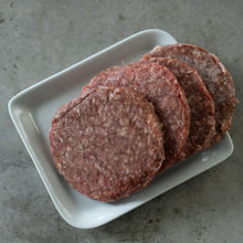 Water Buffalo Patties - 4oz - Package of 4 -Case of 30