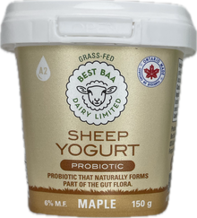 150g Maple Sheep Yogurt - RETAIL PACKAGING - SALE 25% OFF reg. $2.15