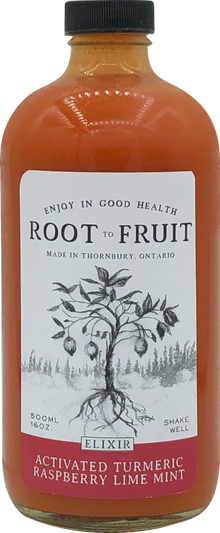 Root to Fruit Activated Turmeric Ginger Raspberry Lime Mint - Case of 6