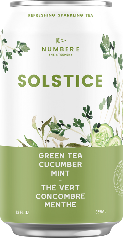 SOLSTICE - green tea with cucumber and mint. PACK OF 6