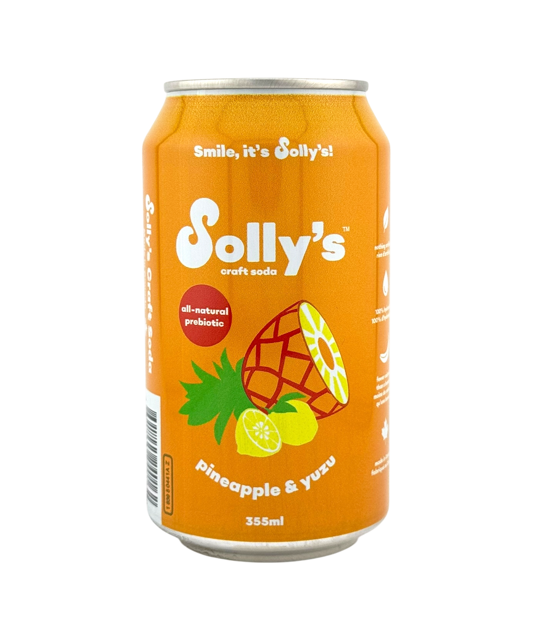 Solly's Craft Soda - Pineapple & Yuzu - Case of 24