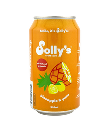 Solly's Craft Soda - Pineapple & Yuzu - Case of 24