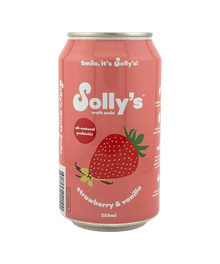 Solly's Craft Soda - Strawberry & Vanilla - Case of 24