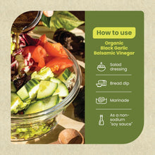 Organic Black Garlic Balsamic Vinegar 10-Year Aged - Case  (12 x 150 ml)