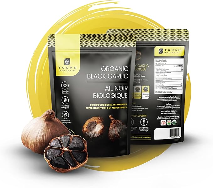 Organic Canadian Black Garlic 40 days aged - Case (6 x 75 g)