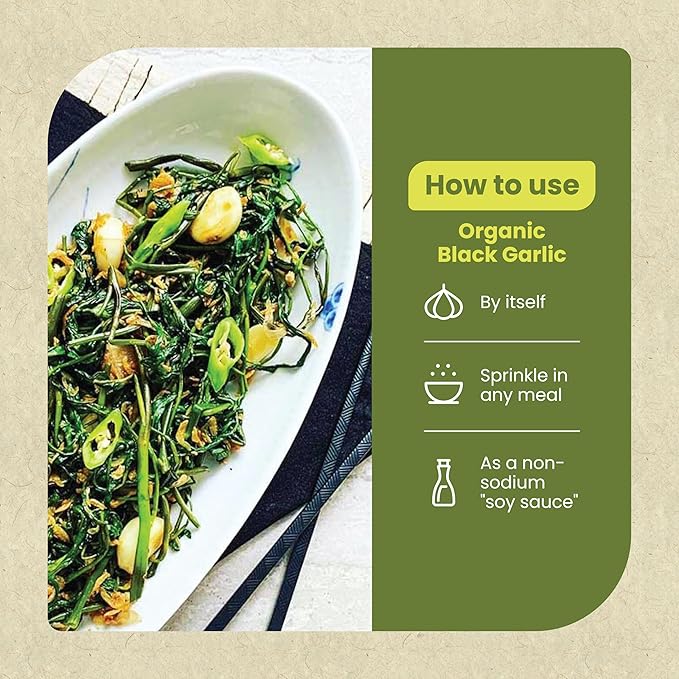 Organic Canadian Black Garlic 40 days aged - Case (6 x 75 g)