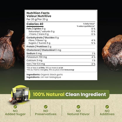 Organic Canadian Black Garlic 40 days aged - Case (6 x 75 g)