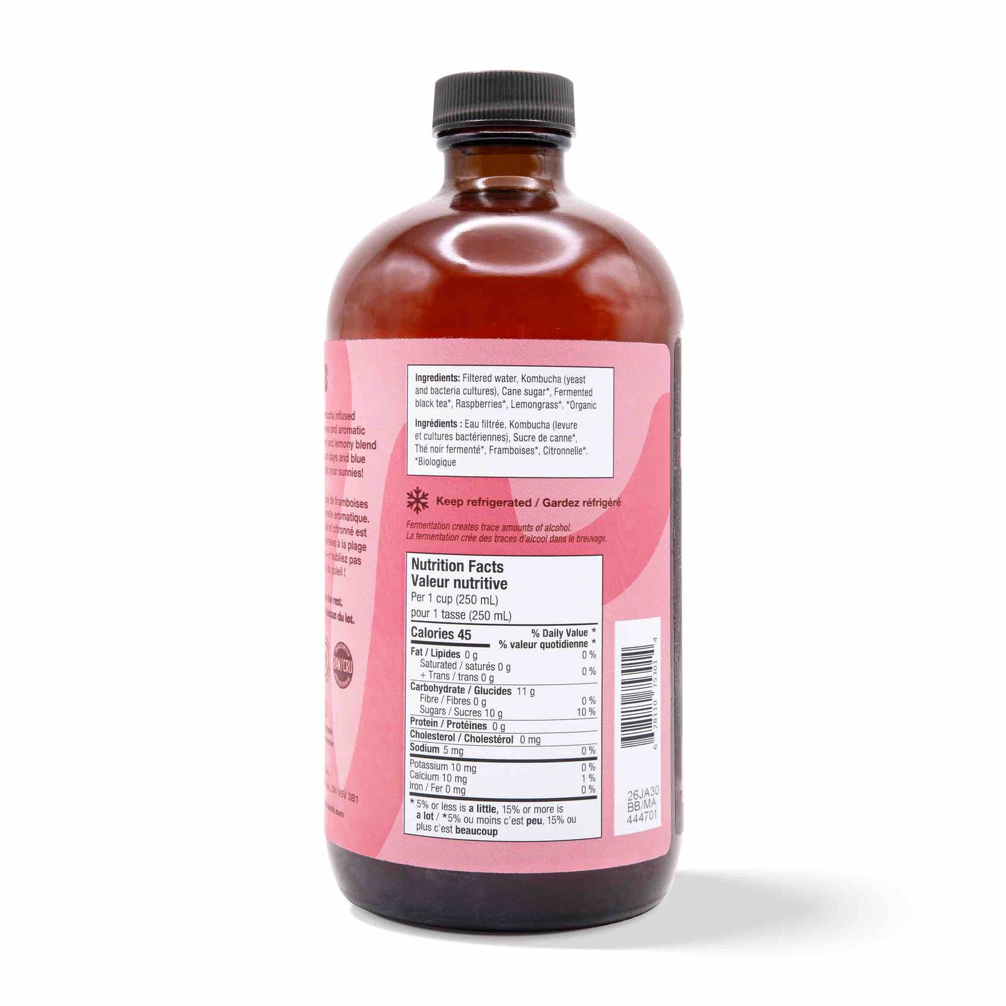 Kombucha - Raspberry Lemonade (12 Bottles)