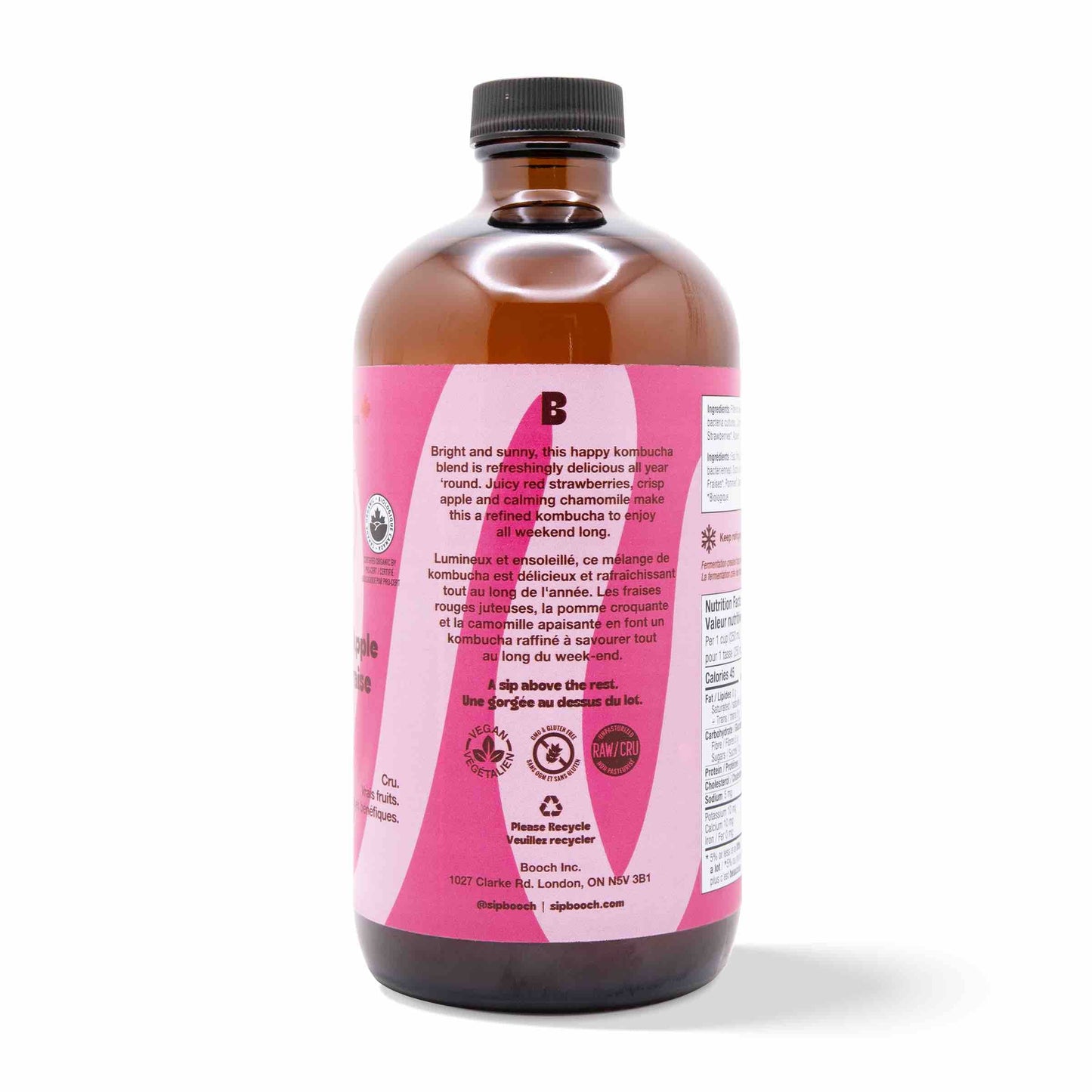 Kombucha - Strawberry Apple (12 Bottles)