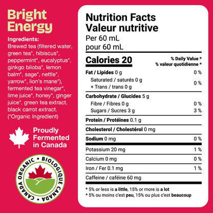 Booch Tonics. Bright Energy (12 x 60 mL)