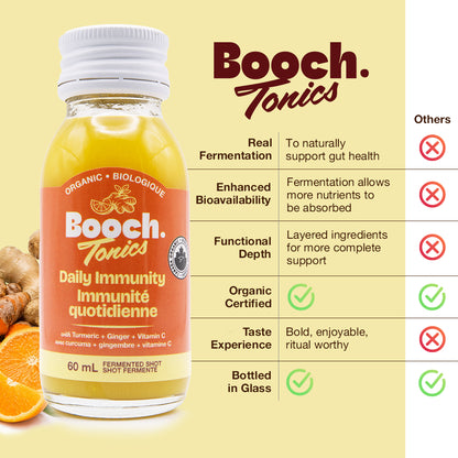 Booch Tonics. Daily Immunity (12 x 60 mL)