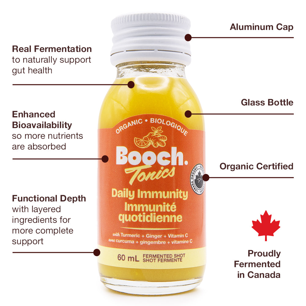 Booch Tonics. Daily Immunity (12 x 60 mL)