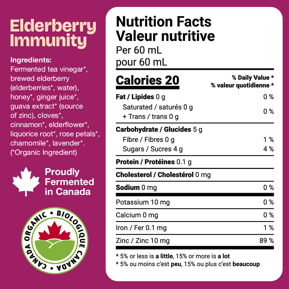 Booch Tonics. Elderberry Immunity (12 x 60 mL)