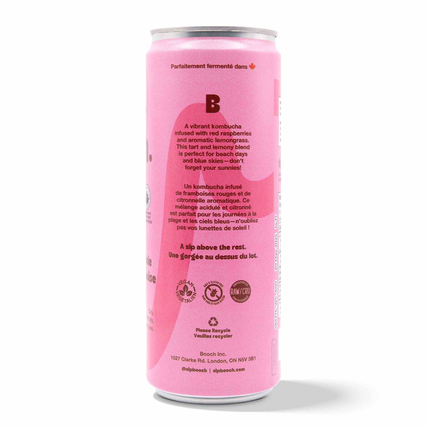 Kombucha - Raspberry Lemonade (12 Cans)