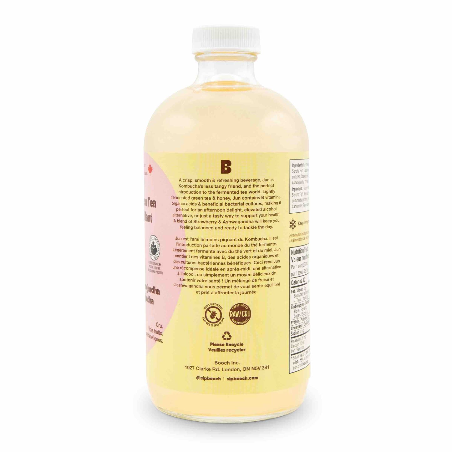 Sparkling Green Tea - Strawberry & Ashwagandha (6 Bottles)