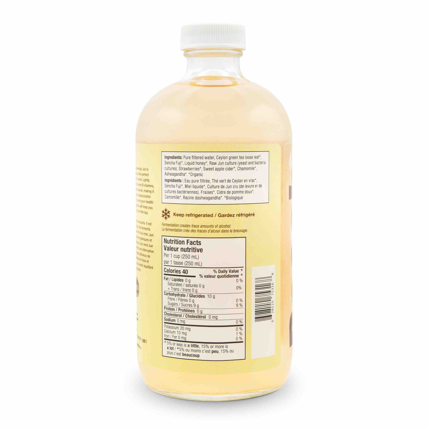 Sparkling Green Tea - Strawberry & Ashwagandha (6 Bottles)