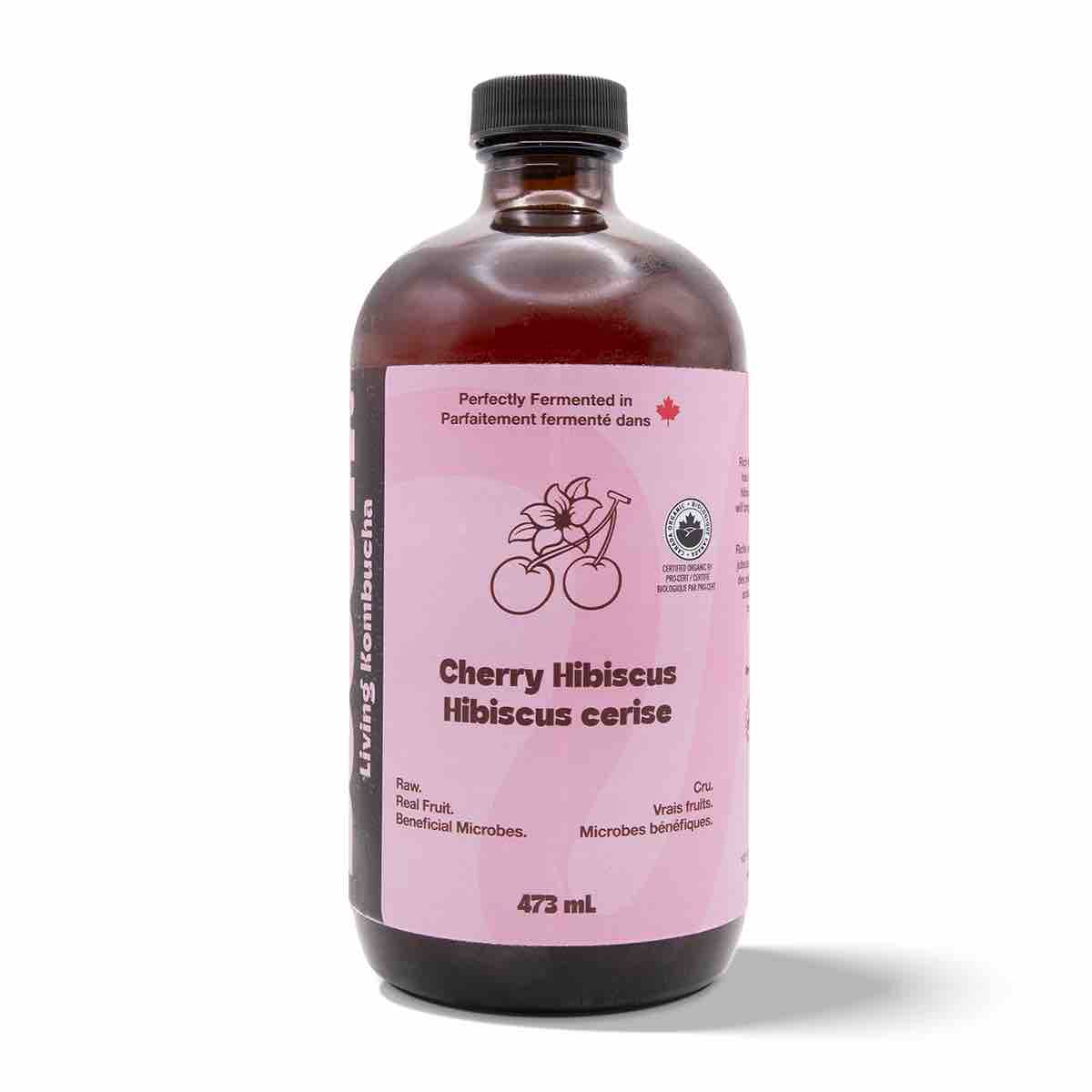Kombucha - Cherry Hibiscus (12 Bottles)
