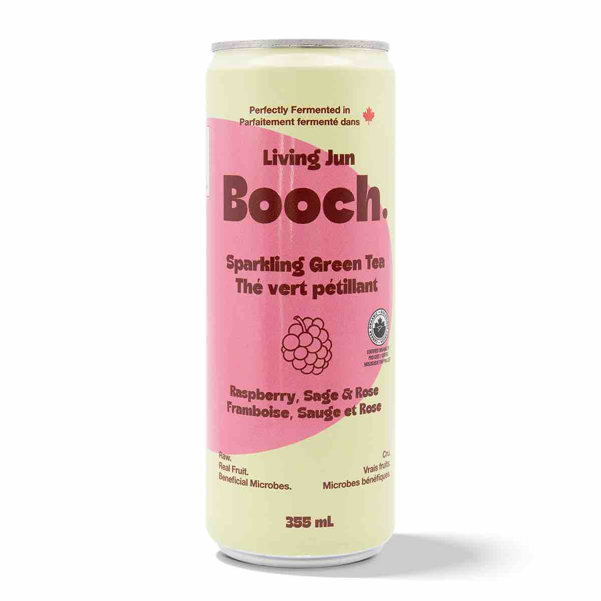 Sparkling Green Tea - Raspberry, Sage & Rose (12 Cans)