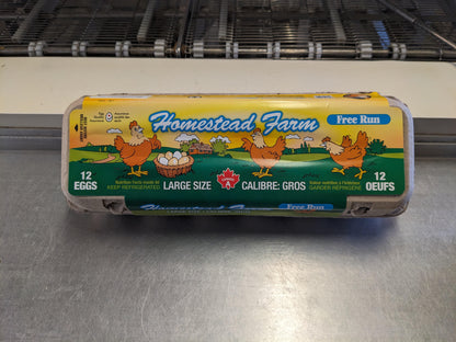 Large Brown Free Run Carton