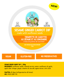 NEW! Sesame Ginger Carrot Dip - Case of 8
