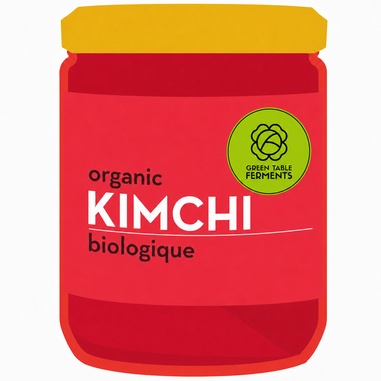Organic Kim-Chi 500ml Glass Mason