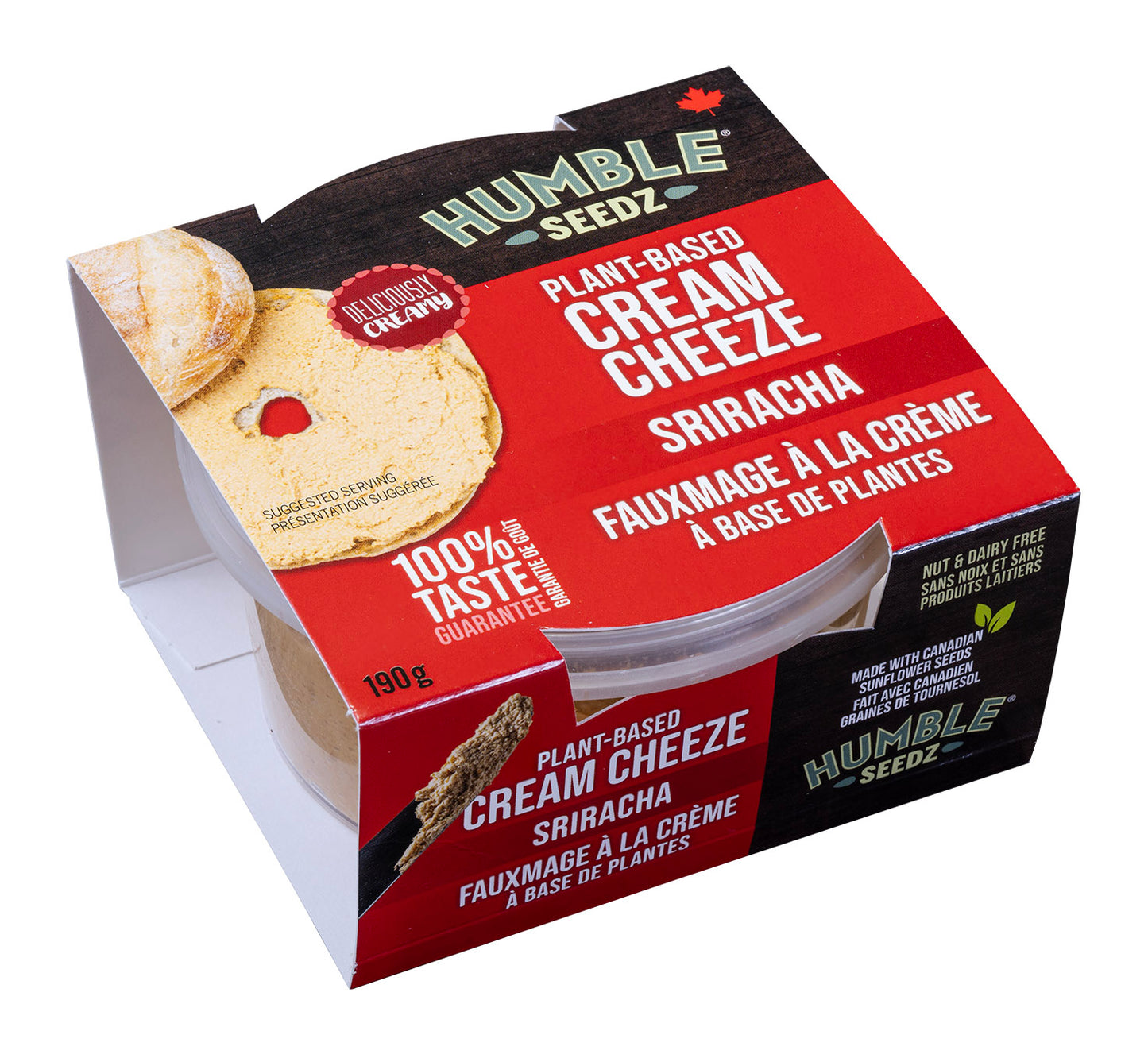 Dairy and Nut Free Cream Cheeze Sriracha