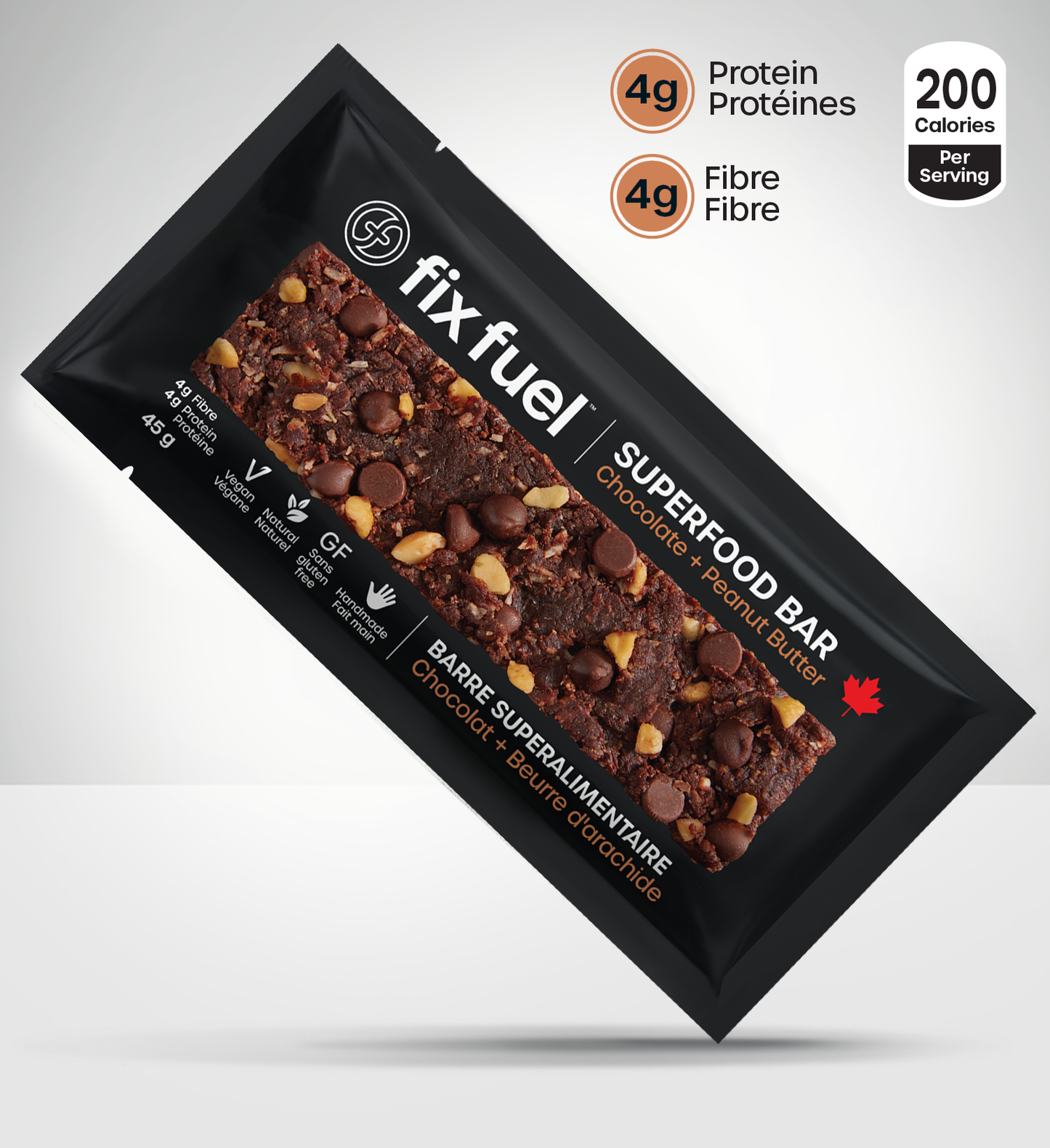 Fix Fuel Superfood Bar - Chocolate + Peanut Butter