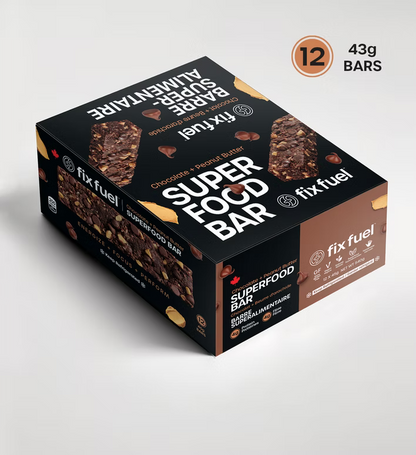 Fix Fuel Superfood Bar - Chocolate + Peanut Butter