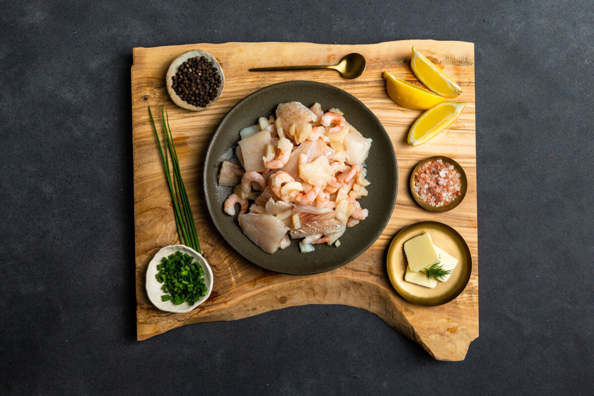 East Coast Medley (Shrimp, Scallop, Haddock) - 5 x 1lb Shelf-Ready Packs